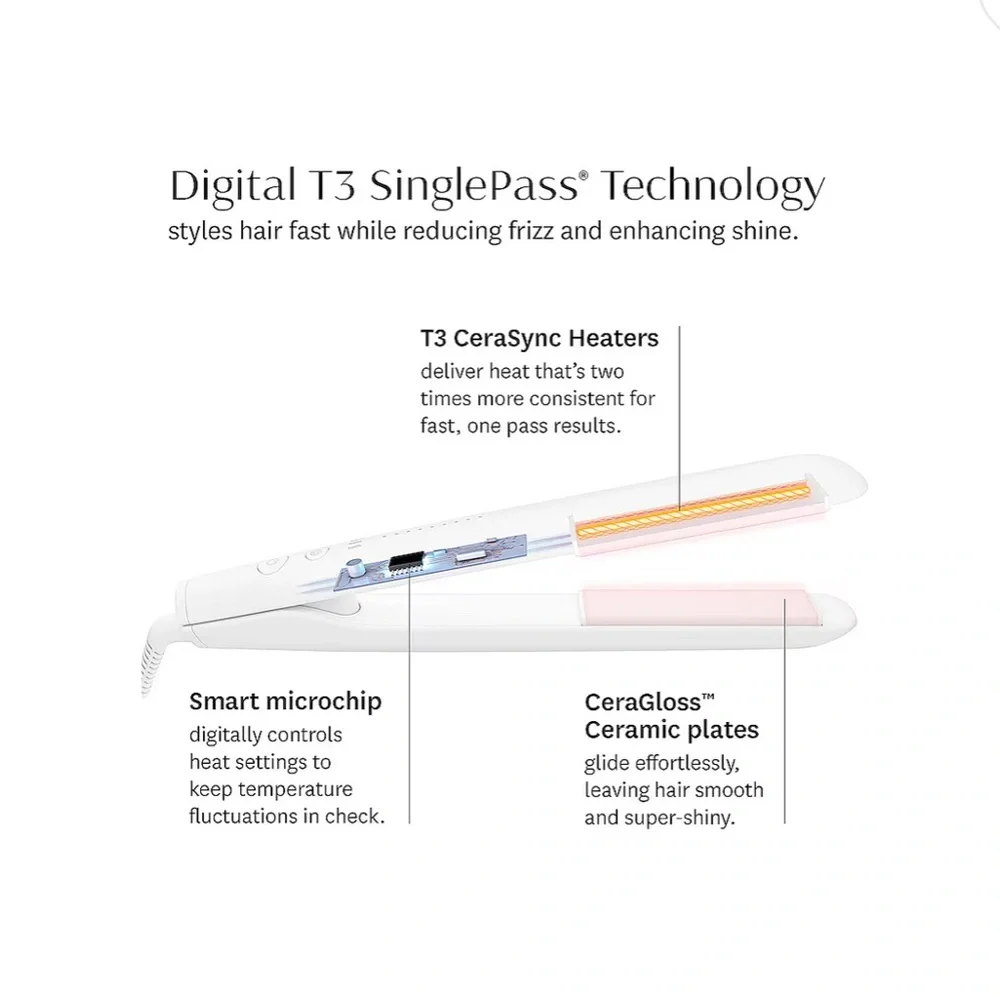 * NEW T3 Singlepass Stylemax 1” Flat Iron BX19 - Picture 3 of 7